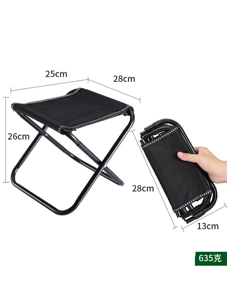 Portable Outdoor Folding Small Stool Bench Light Fishing Chair Train Travel Subway Line Up Without Seat Mazar