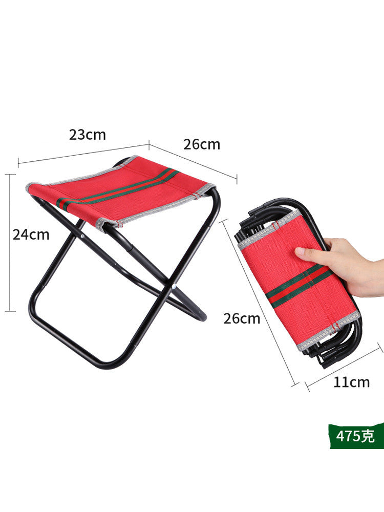 Portable Outdoor Folding Small Stool Bench Light Fishing Chair Train Travel Subway Line Up Without Seat Mazar
