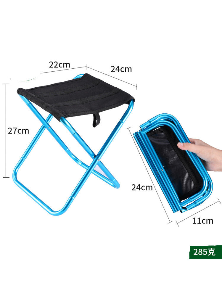 Portable Outdoor Folding Small Stool Bench Light Fishing Chair Train Travel Subway Line Up Without Seat Mazar