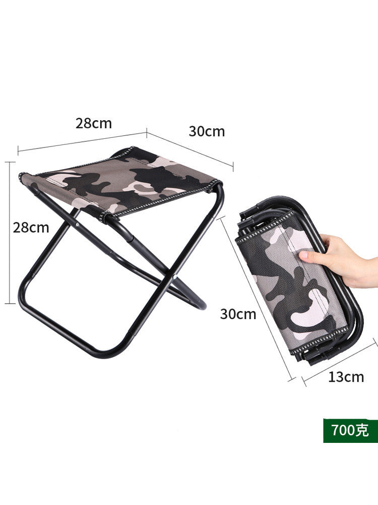 Portable Outdoor Folding Small Stool Bench Light Fishing Chair Train Travel Subway Line Up Without Seat Mazar