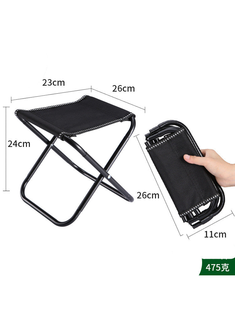 Portable Outdoor Folding Small Stool Bench Light Fishing Chair Train Travel Subway Line Up Without Seat Mazar