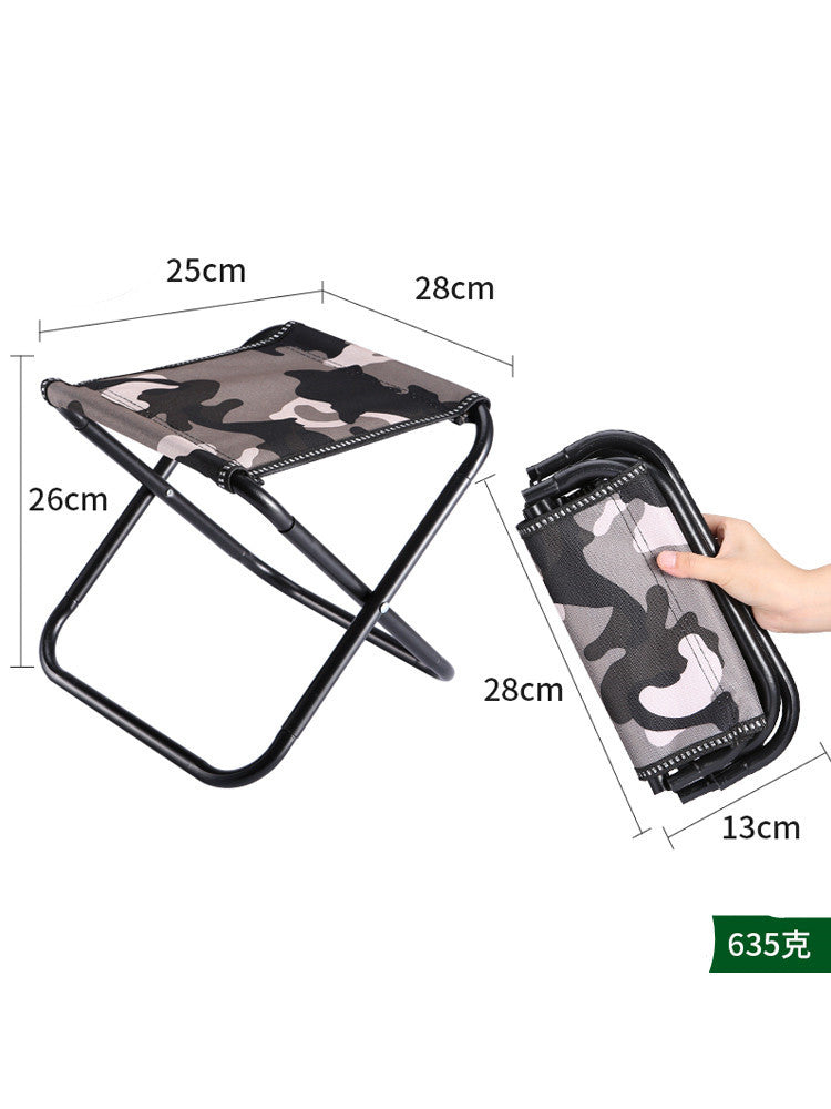 Portable Outdoor Folding Small Stool Bench Light Fishing Chair Train Travel Subway Line Up Without Seat Mazar