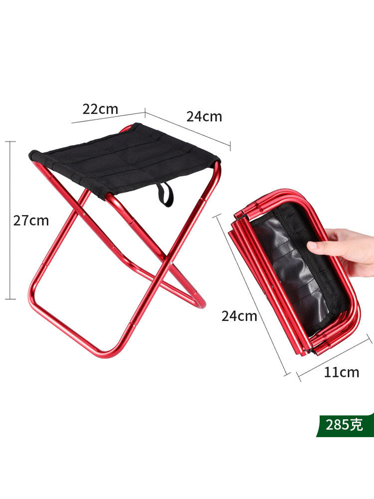 Portable Outdoor Folding Small Stool Bench Light Fishing Chair Train Travel Subway Line Up Without Seat Mazar